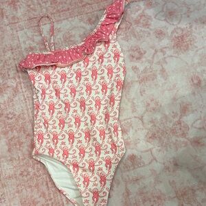 Pink kids roller rabbit bathing suit
